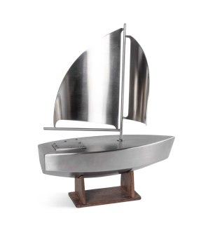 RVS urn - zeilboot